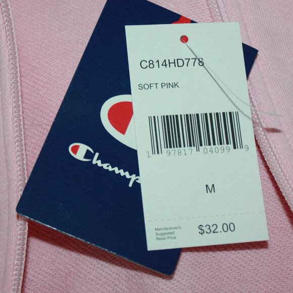 NWT Champion Pink Girls Hooded Zipper Jacket Size Medium - Picture 7 of 8